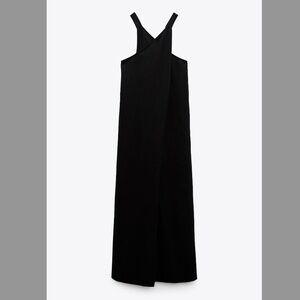 Zara Linen Blend Midi Dress